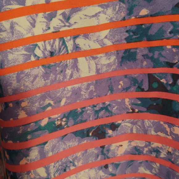 Banana Republic Floral/Striped Blouse sz S - Picture 3 of 8